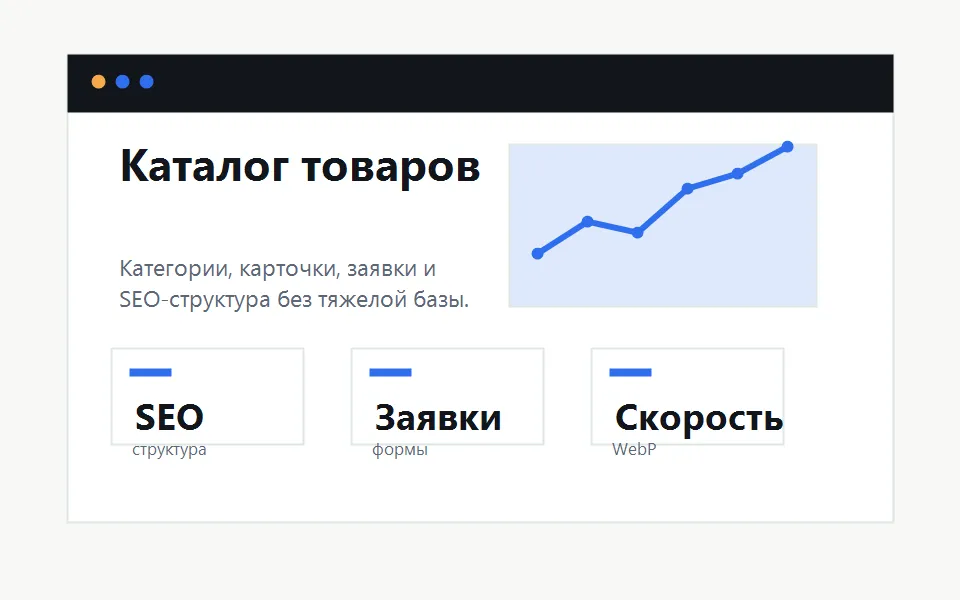 Визуальный результат: Каталог для локального магазина
